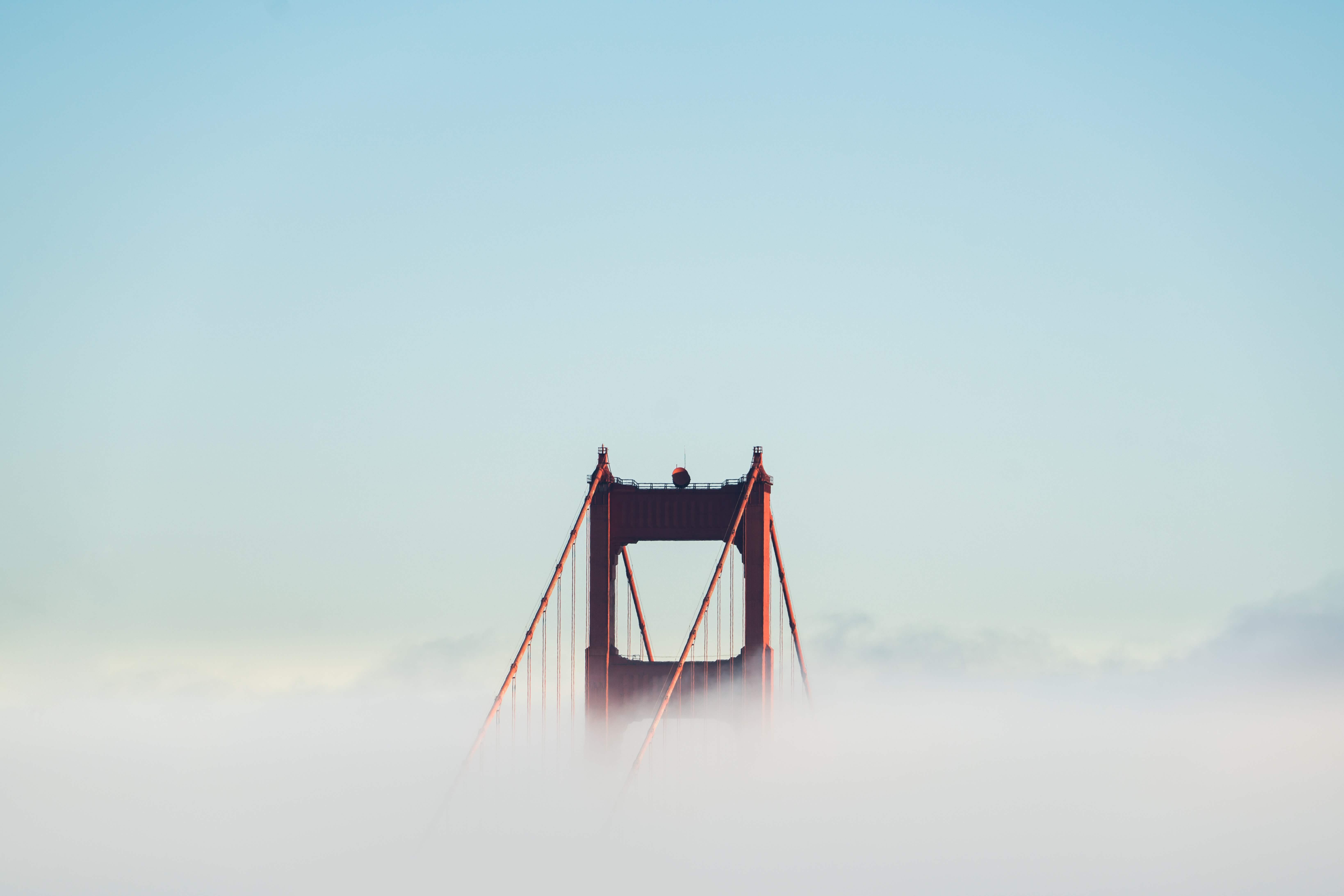 The Golden Gate Bridge in Fog