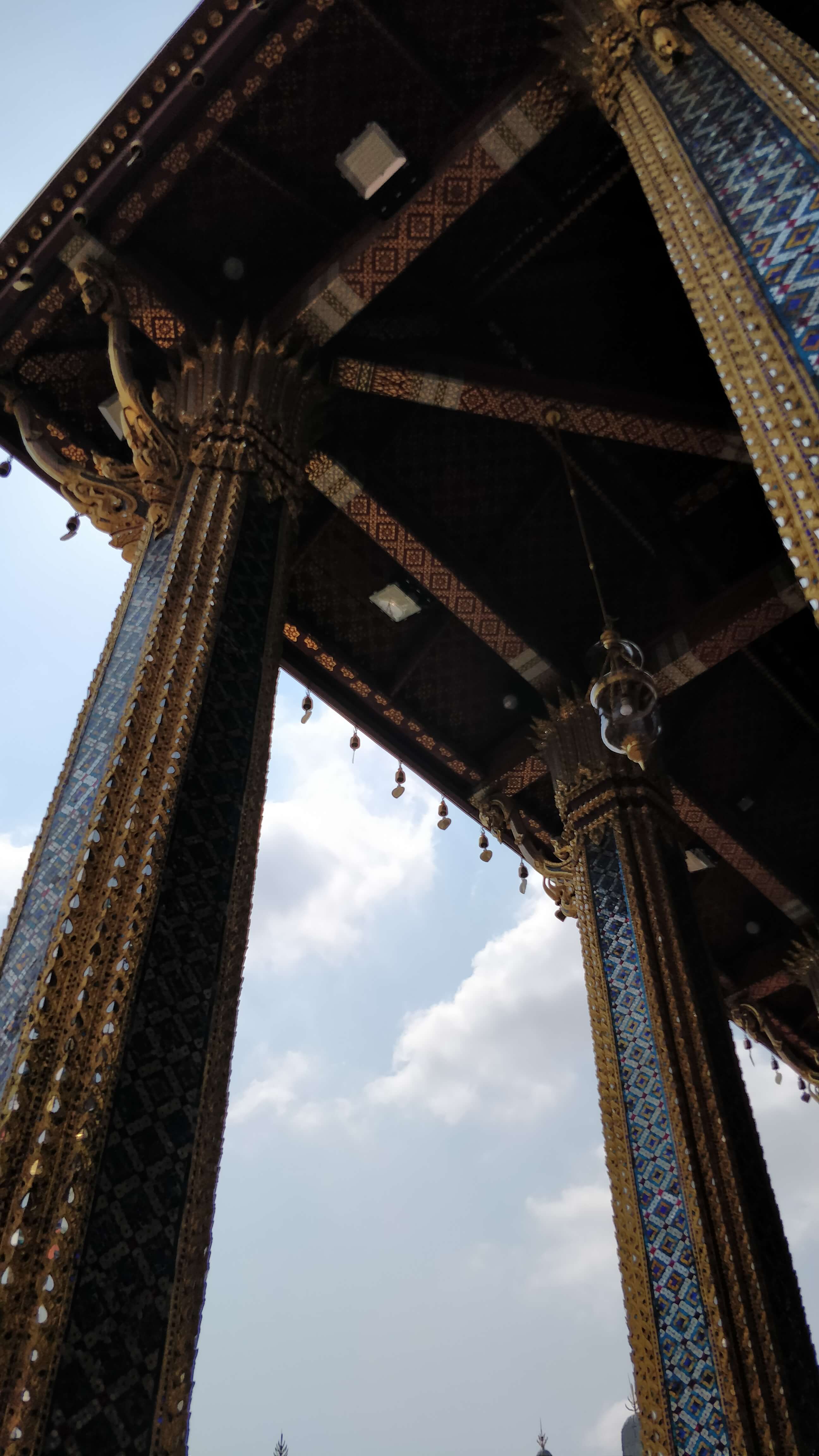 Thai temple columns